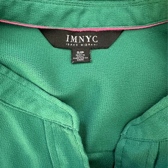 Isaac Mizrahi IMNYC Crepe Chiffon Button Front Blouse Top S - Picture 5 of 6